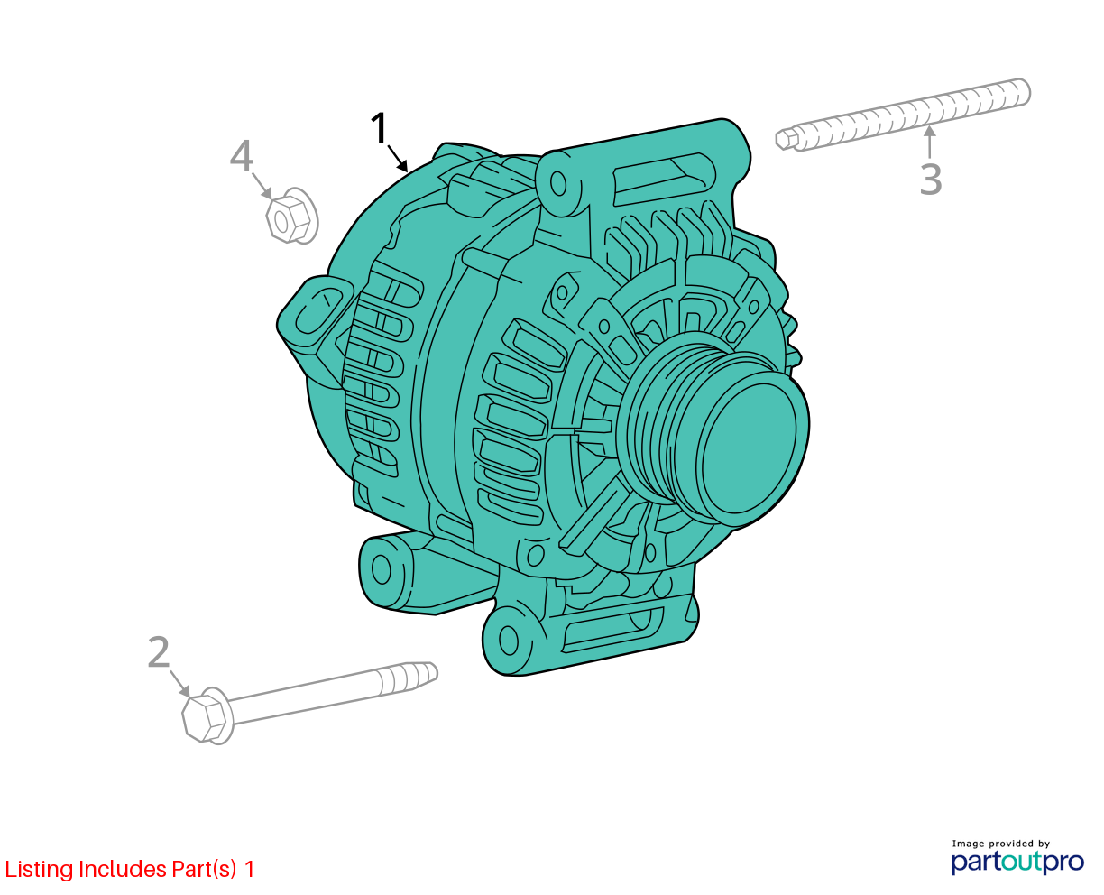 Used Alternator fits: 2020 Chevrolet Malibu 1.5 Grade A