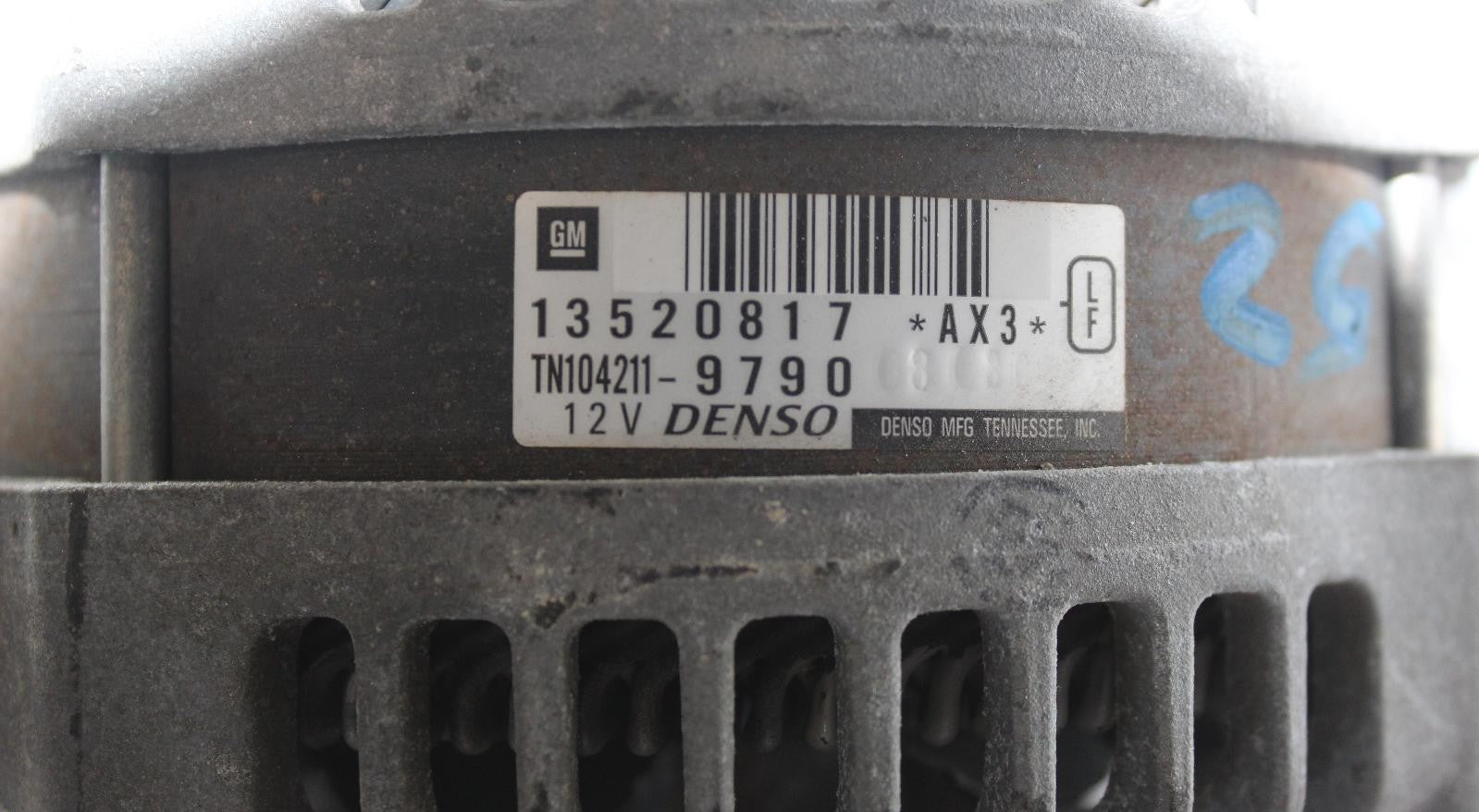 CHEVROLET COLORADO Alternator gasoline, 2.5L 17 18 19 20 21 22