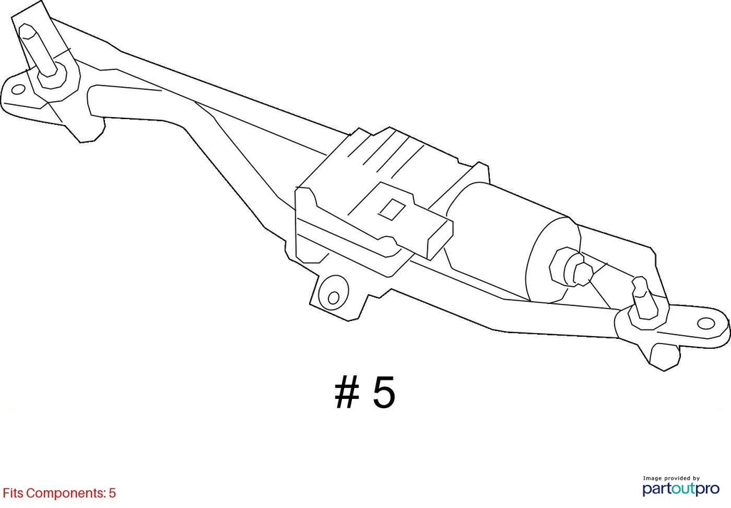 Used Windshield Wiper Motor fits: 2014 Audi A4 includes linkage Grade A