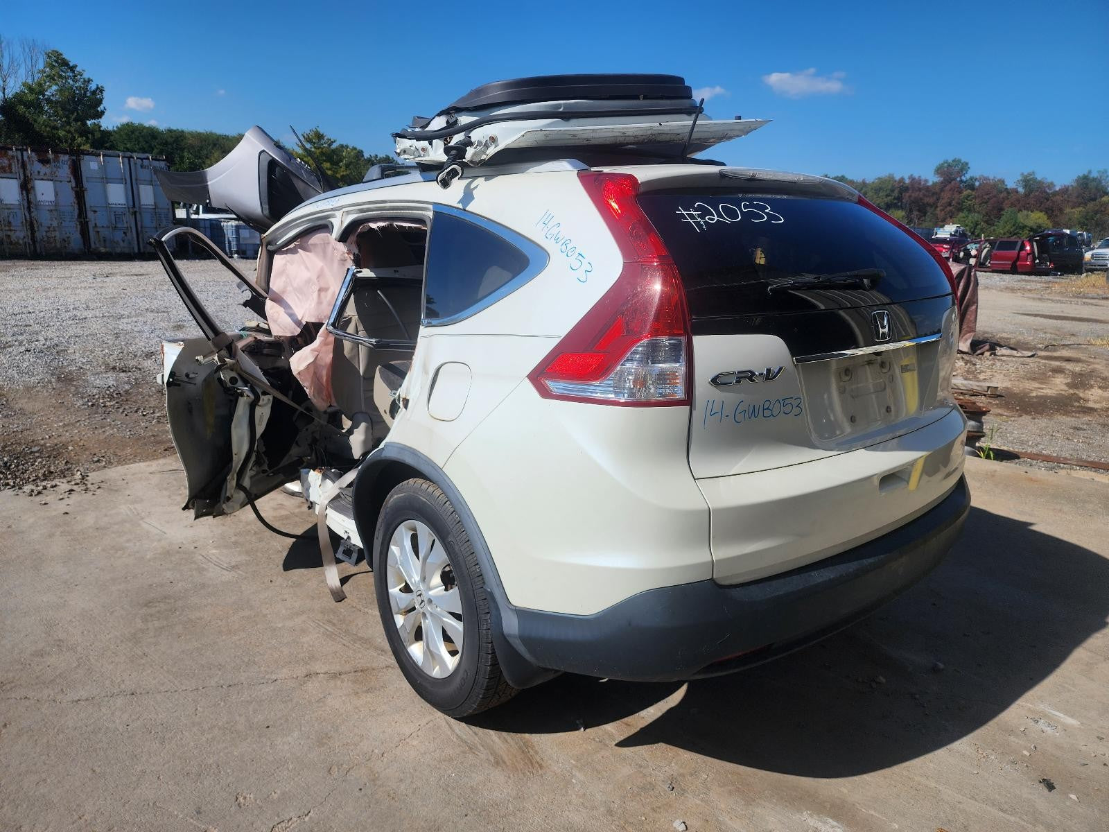 Used Right Lower Tail Light Assembly fits: 2014 Honda Cr-v lower Right Lower Gra