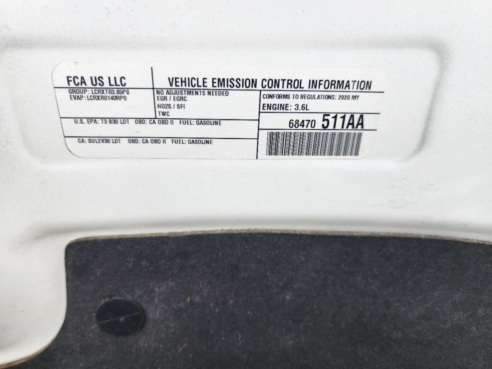 CHRYSLER PACIFICA Transmission (AT), gasoline (9 speed automatic), FWD 20 21 2