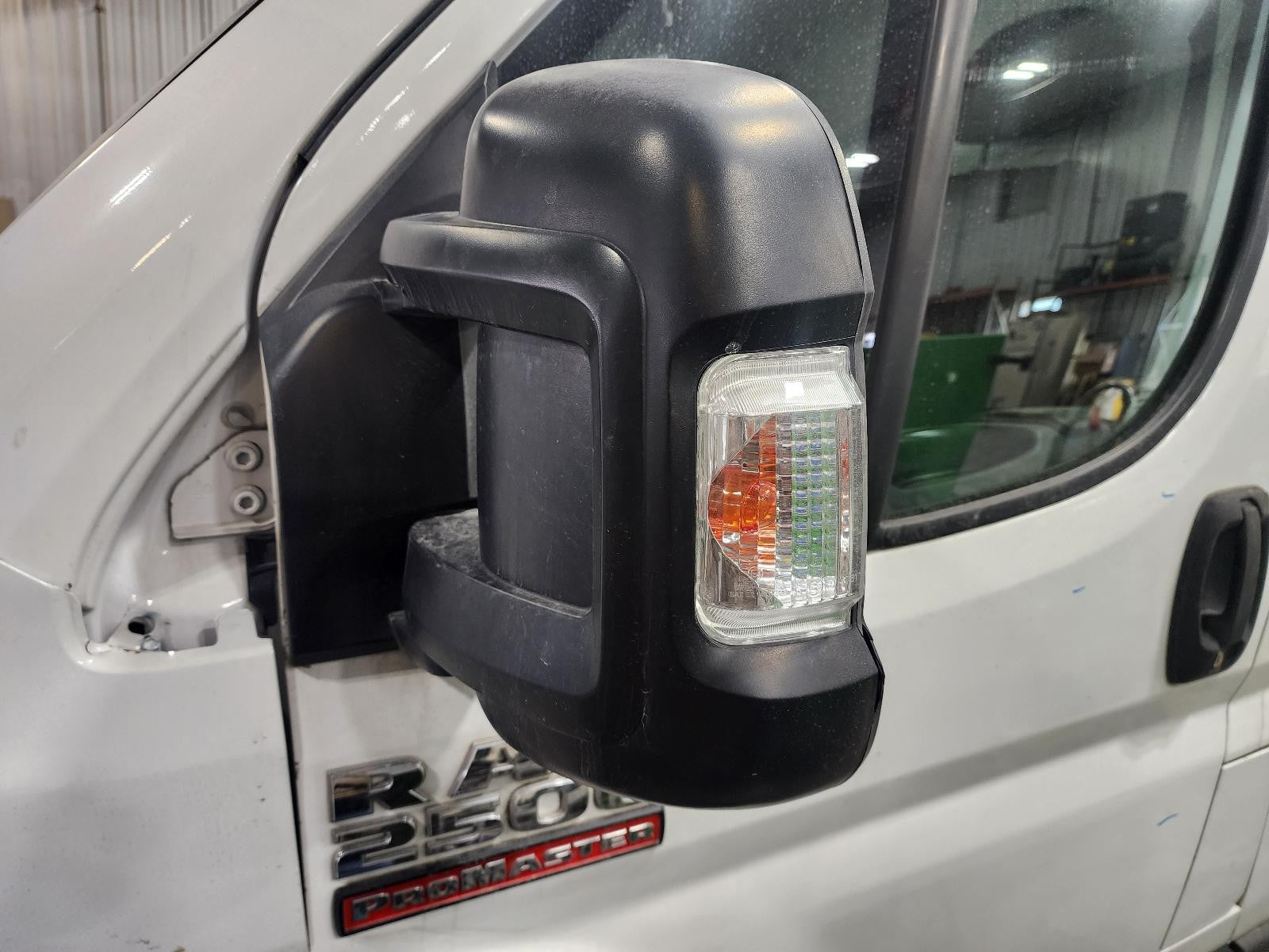 Used Left Door Mirror fits: 2019 Ram Promaster 2500 van narrow housing 9``x15``