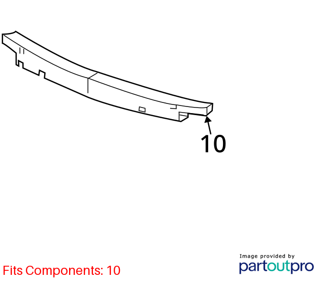Used Front Bumper Reinforcement Front fits: 2004 Cadillac Cts Front Grade A
