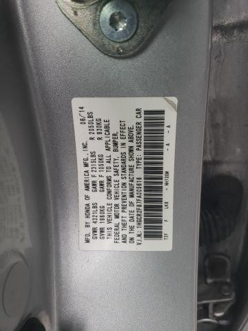 Used Right Tail Light Assembly fits: 2015 Honda Accord Sdn quarter mounted w/LED