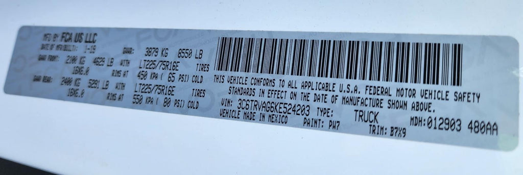 Used Windshield Wiper Motor fits: 2019 Ram Promaster 1500 van  Grade A