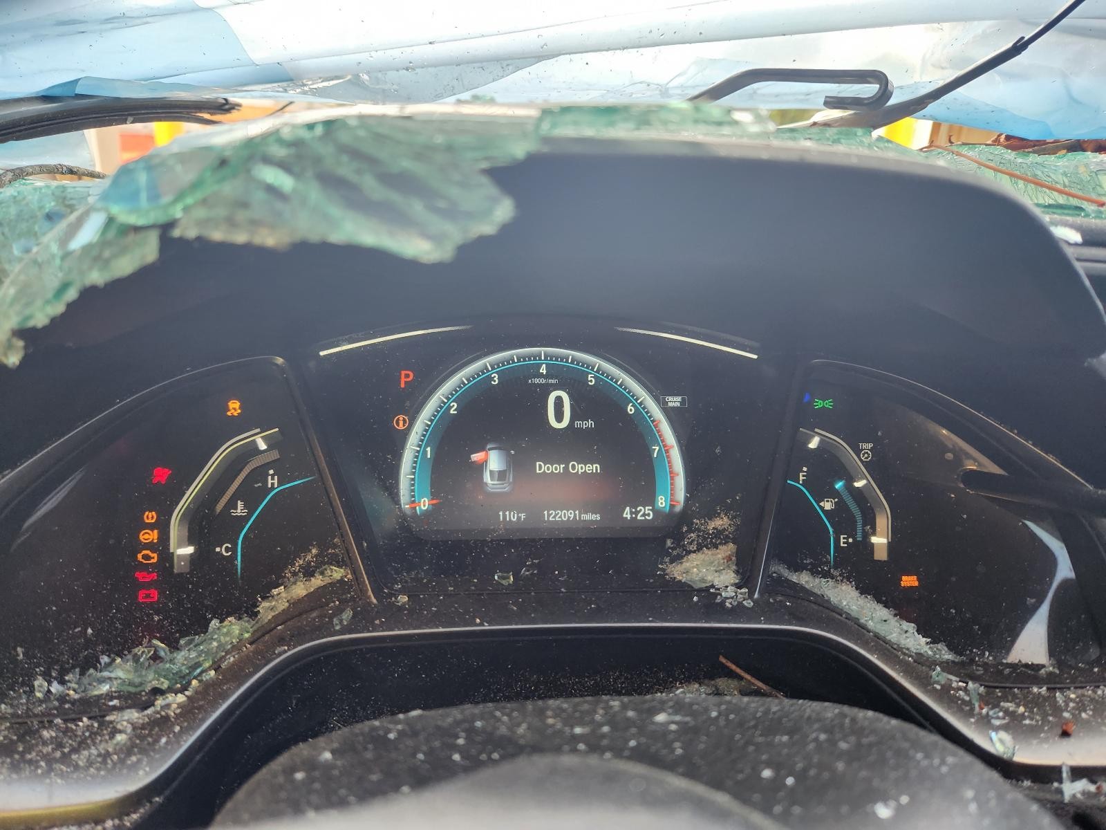 Used Right Sun Visor fits: 2018 Honda Civic w/illumination Right Grade A