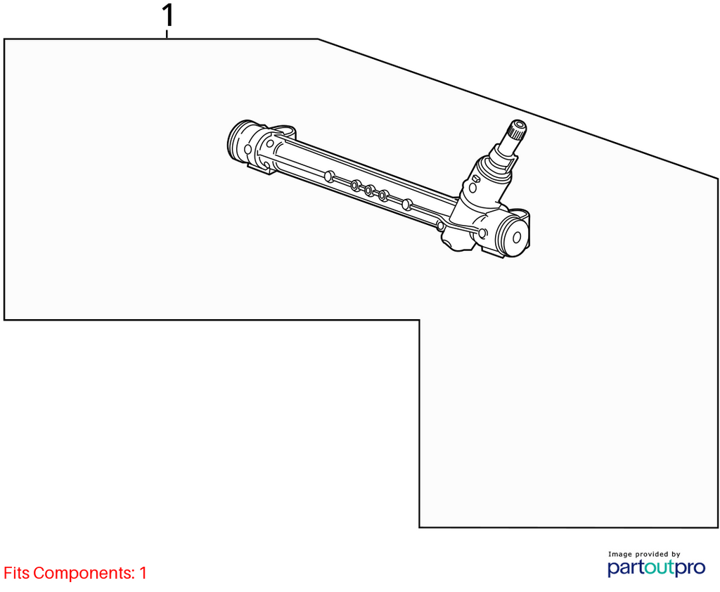 Used Rack and Pinion Assembly fits: 2017 Chevrolet Trax Power Rack and Pinion el