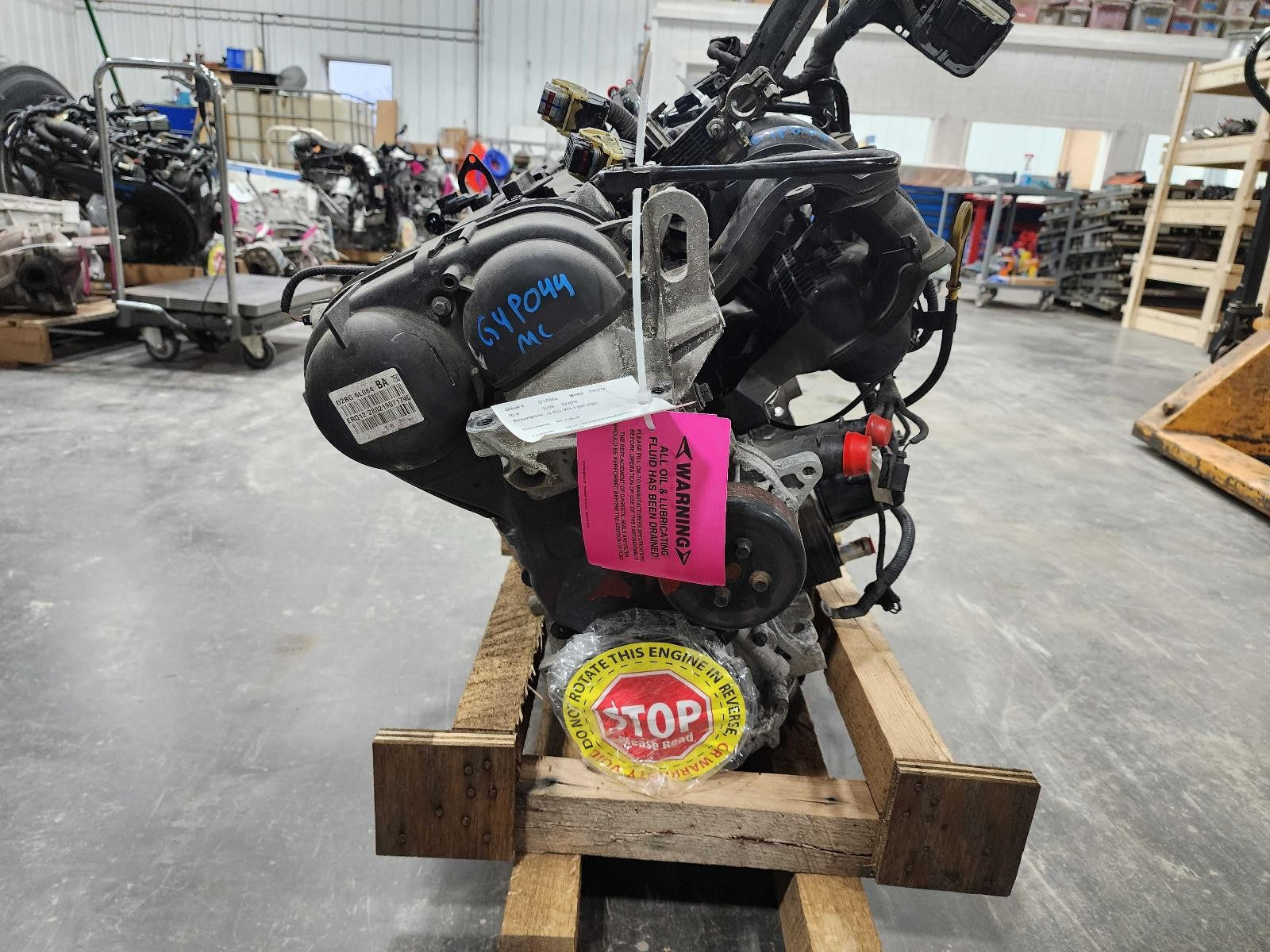 Used Engine Complete Assembly fits: 2019 Ford Fiesta 1.6L VIN J 8th digit Grade