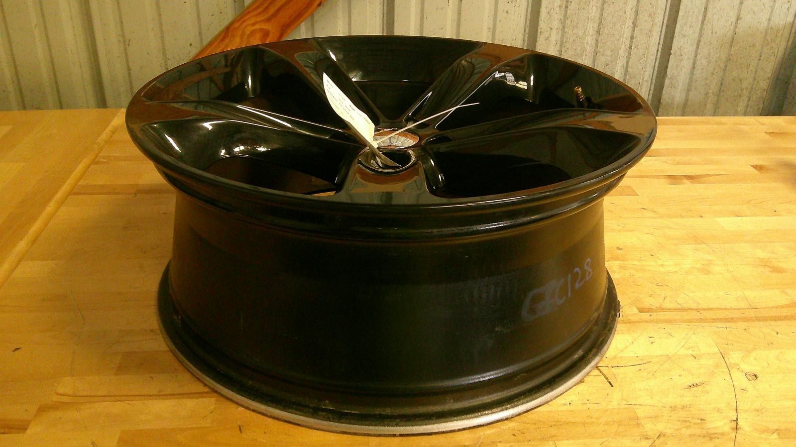 Used Wheel fits: 2014 Dodge Challenger 20x8 5 spoke painted black Grade A