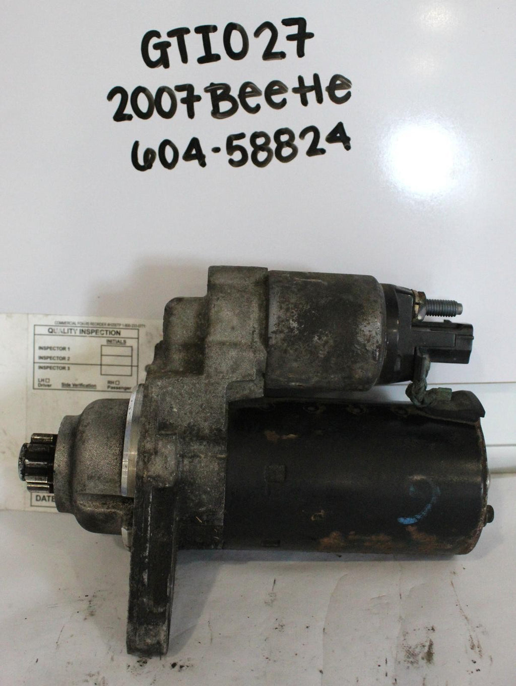 VOLKSWAGEN BEETLE Starter Motor gasoline, MT 06 07