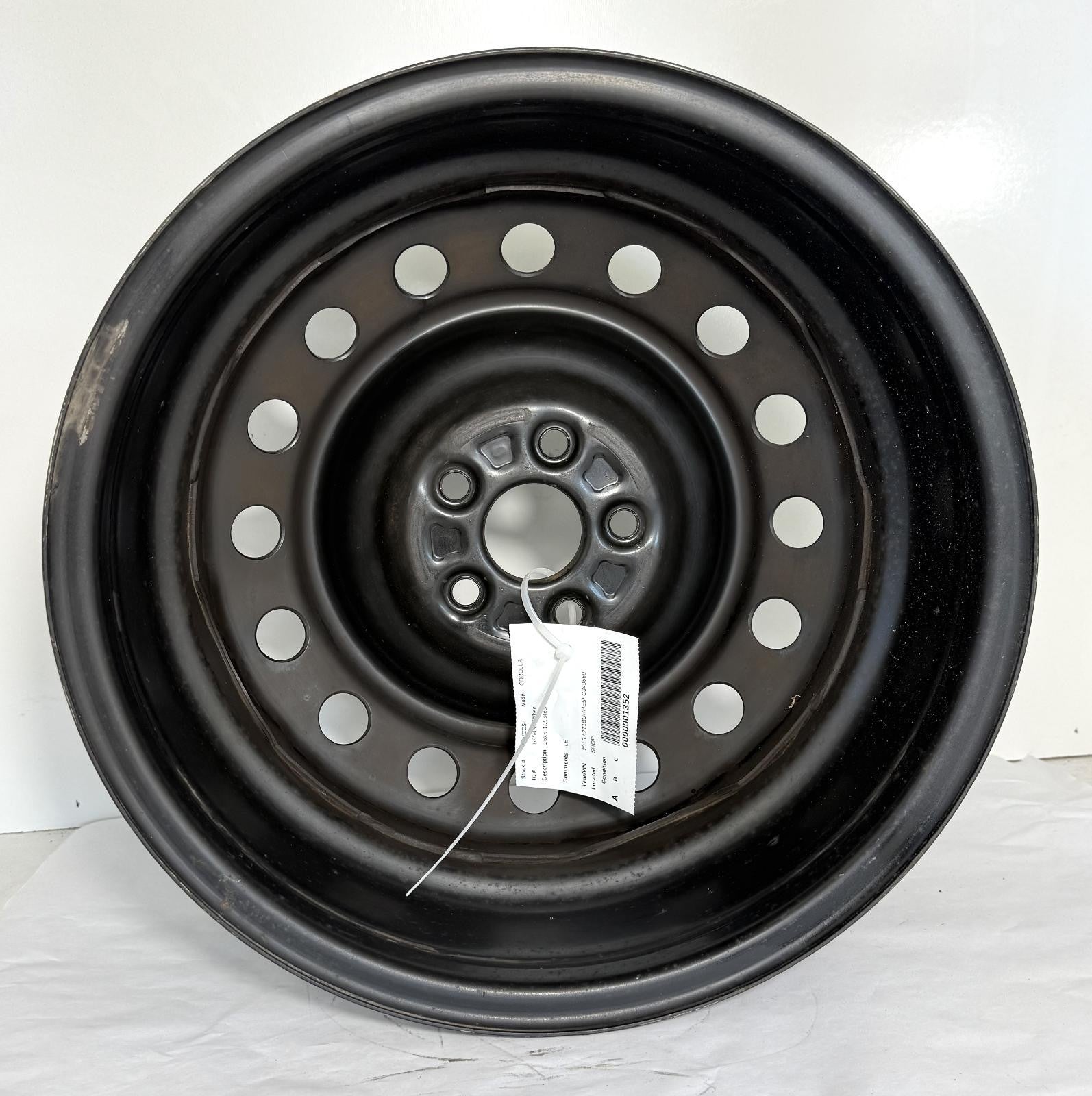 2009-2019 TOYOTA COROLLA STEEL WHEEL OEM 16 X 6.5