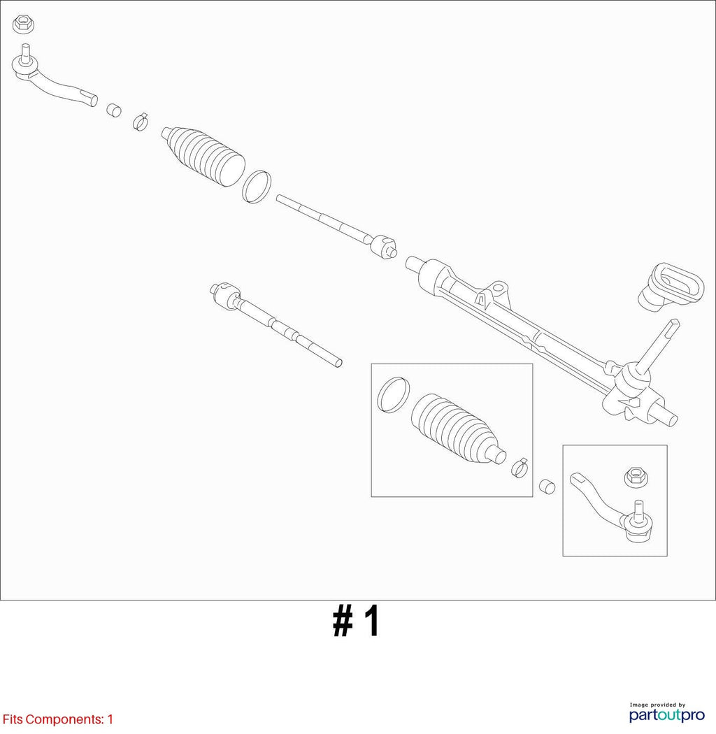 Used Rack and Pinion Assembly fits: 2017 Nissan Sentra Manual Rack and Pinion 1.