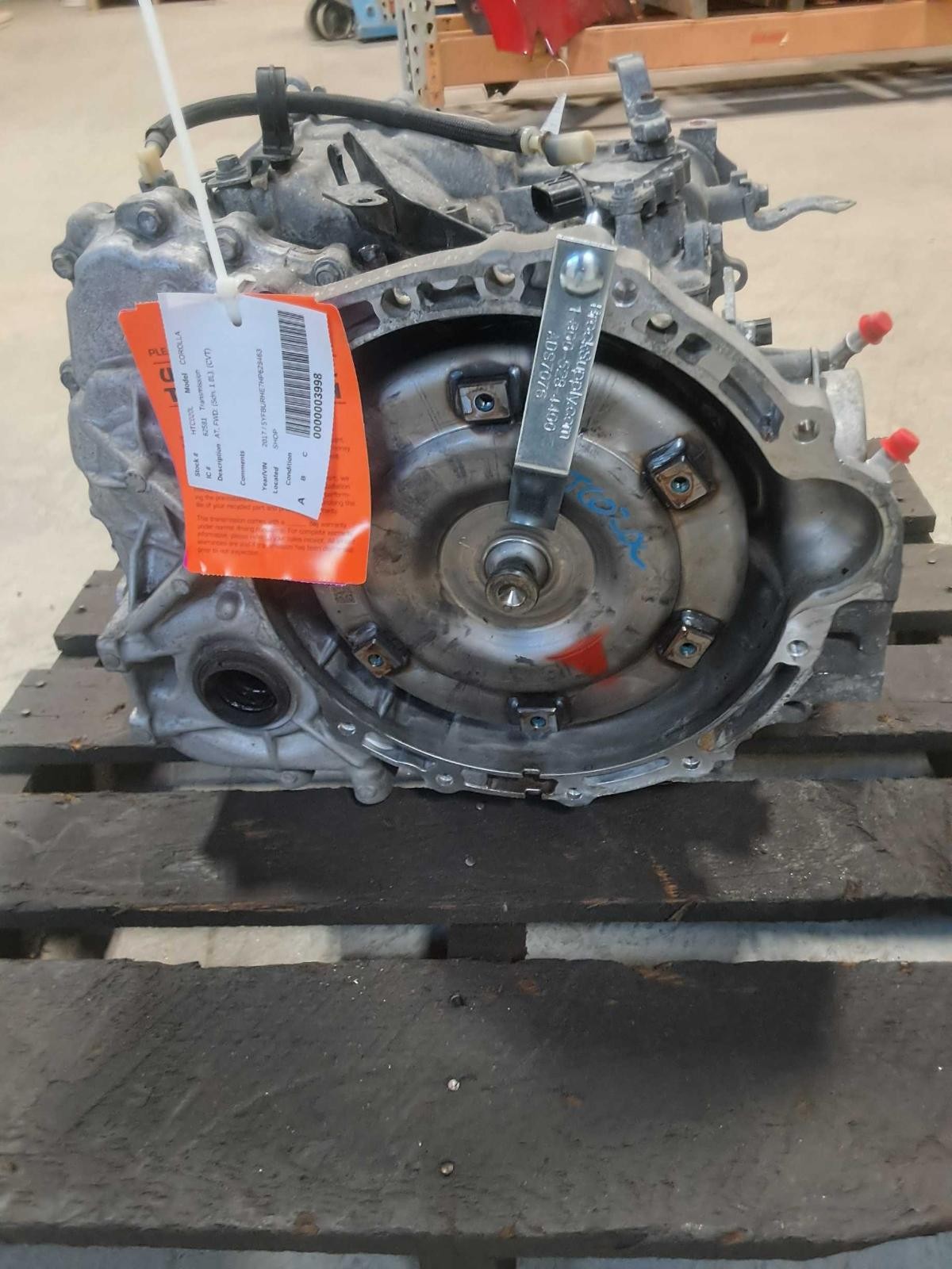 Used Automatic Transmission Assembly fits: 2017 Toyota Corolla AT FWD 1.8L CVT G