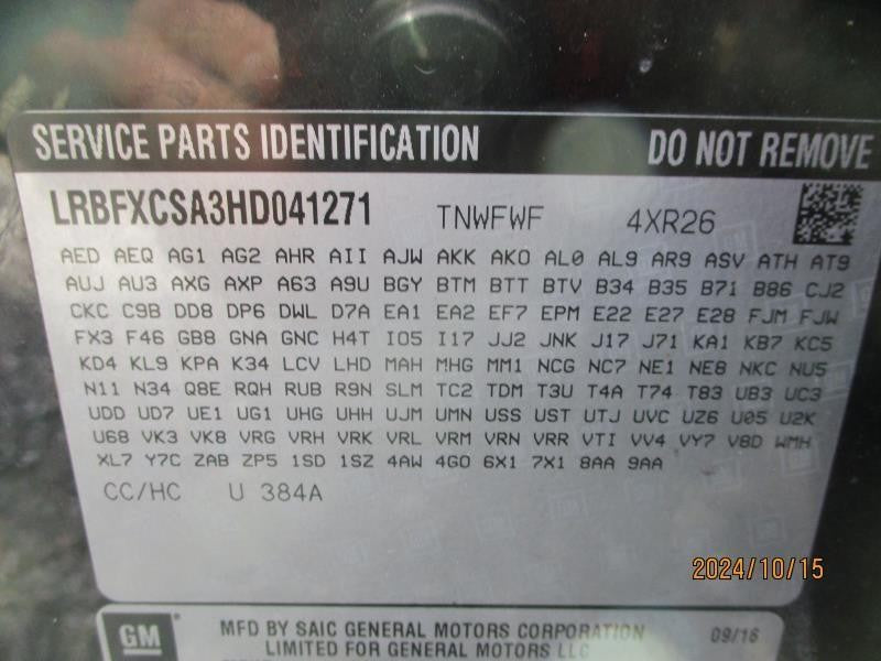 Used Rear Drive Shaft Rear fits: 2017 Buick Envision Rear Grade A