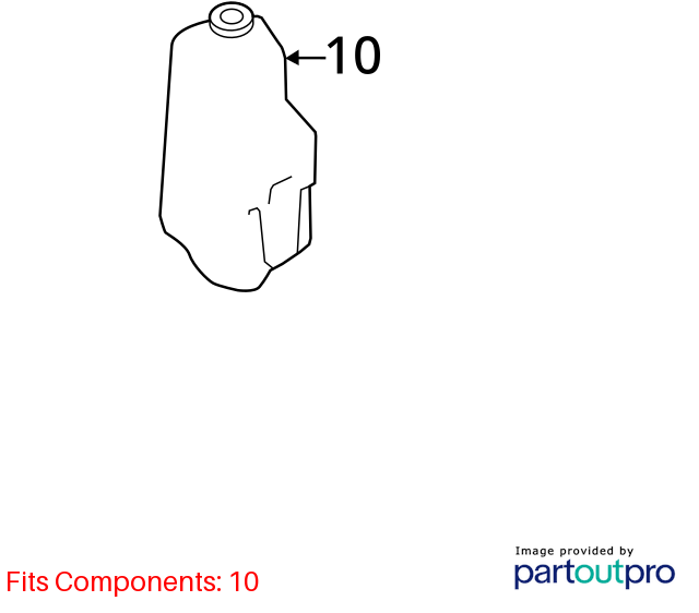 Used Engine Coolant Reservoir fits: 2016 Honda Pilot  Grade A