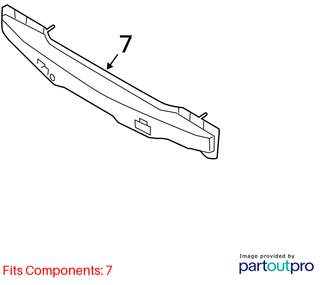 Used Rear Bumper Reinforcement Rear fits: 2014 Hyundai Veloster turbo Rear Grade