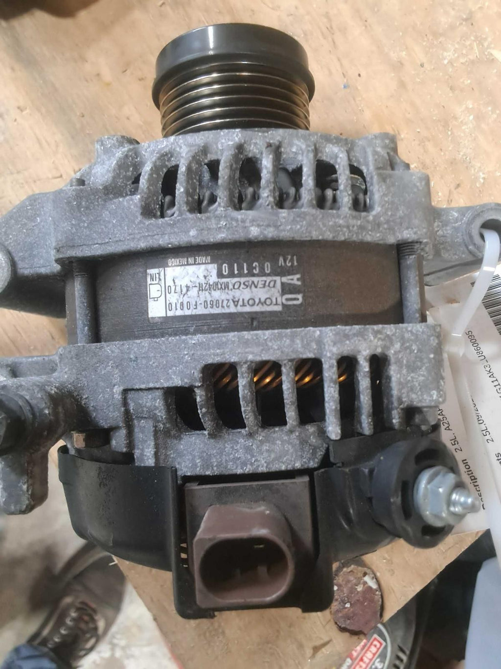 Used Alternator fits: 2020 Toyota Camry VIN 1 5th digit 100 amp Grade B