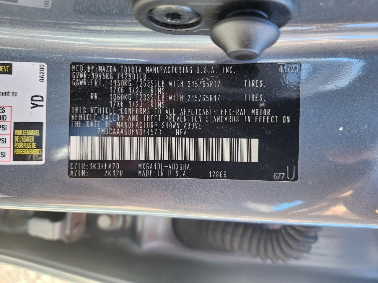Used Engine Coolant Reservoir fits: 2023 Toyota Corolla cross main Grade A