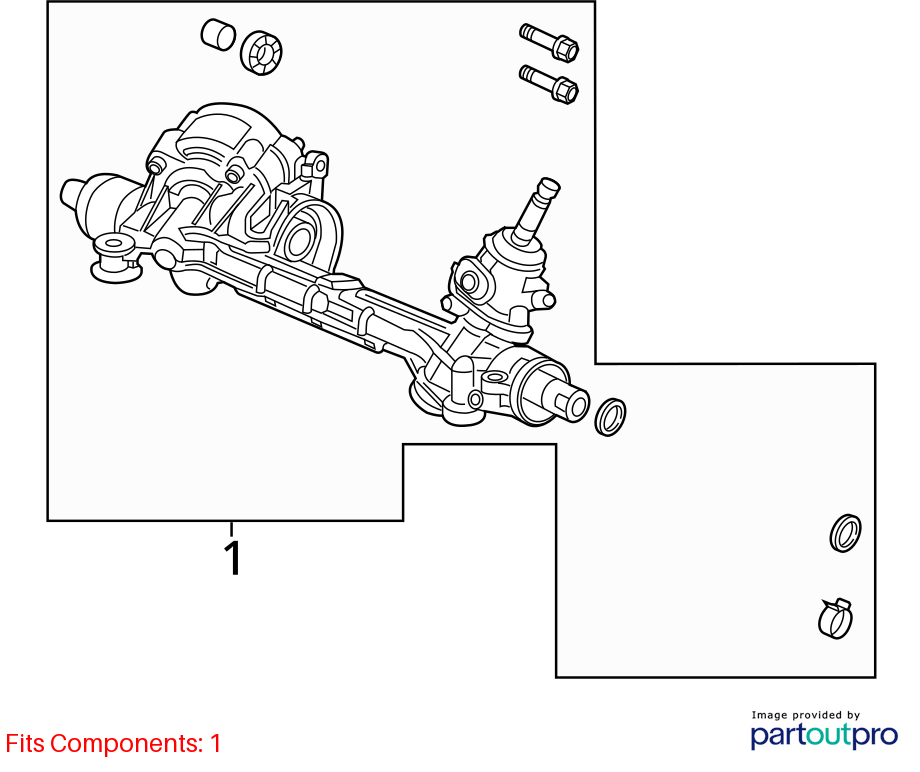 Used Rack and Pinion Assembly fits: 2020 Honda Civic electric power steering rac