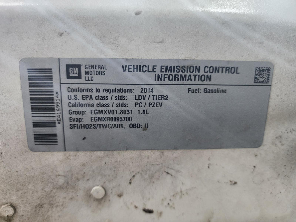 Used Left Door Mirror fits: 2014 Chevrolet Sonic Cable Left Grade A