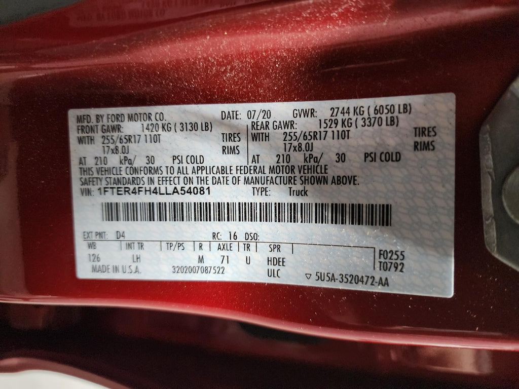 Used Alternator fits: 2020 Ford Ranger  Grade A