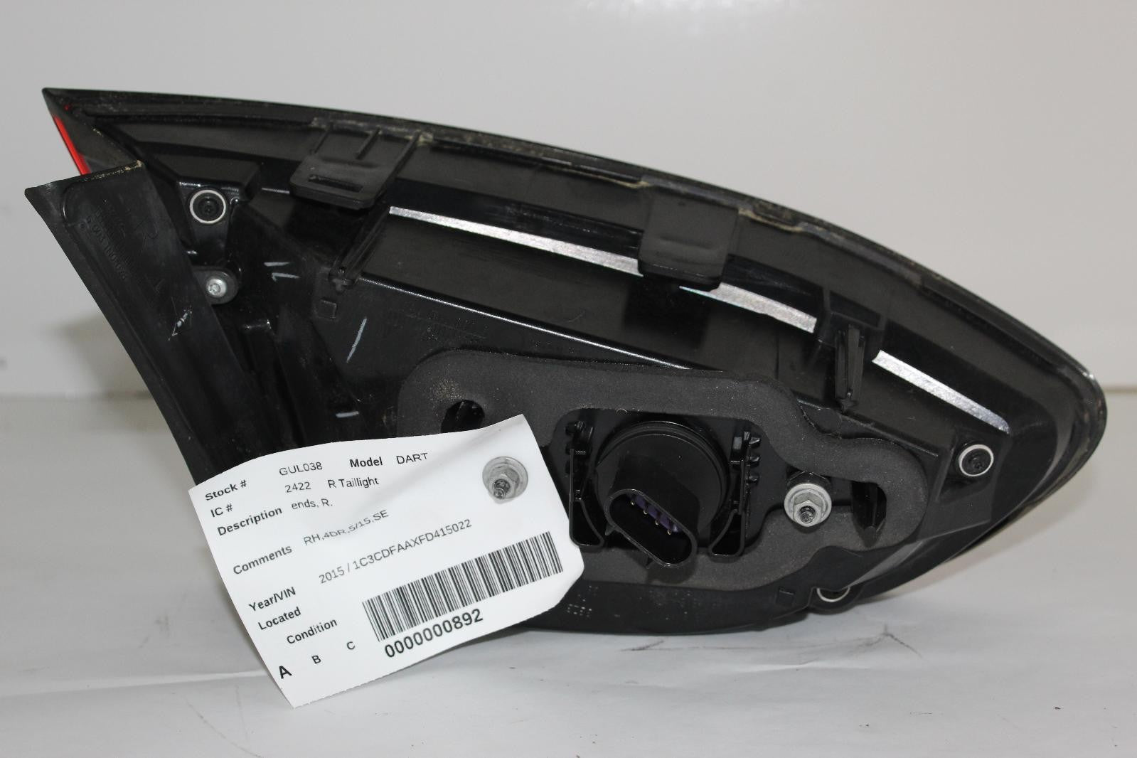 DODGE DART R Taillight ends, R. 13 14 15 16