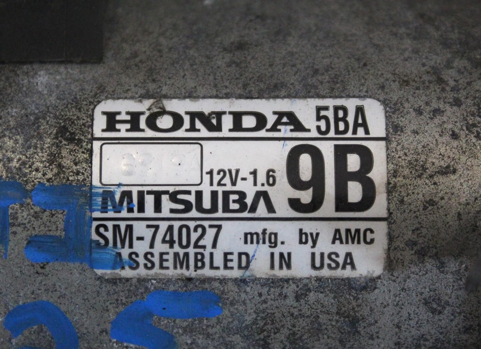 HONDA CIVIC Starter Motor 2.0L, AT 16