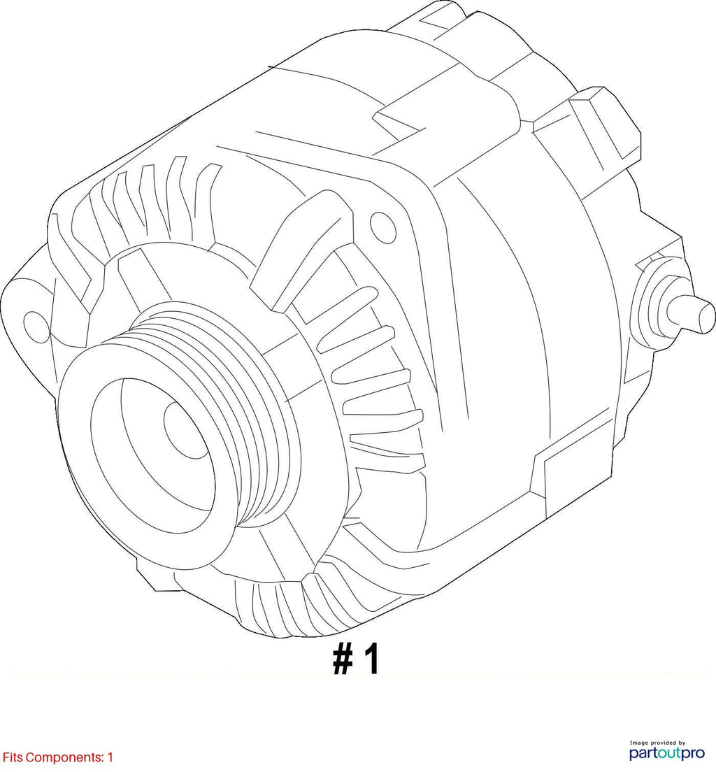 Used Alternator fits: 2018 Nissan Pathfinder  Grade B
