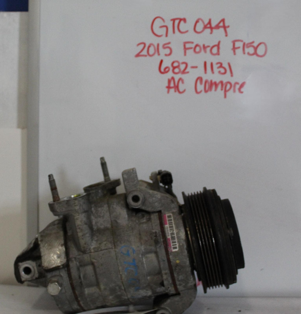 Used A/C Compressor fits: 2015 Ford F150 PICKUP 2.7L turbo Grade A
