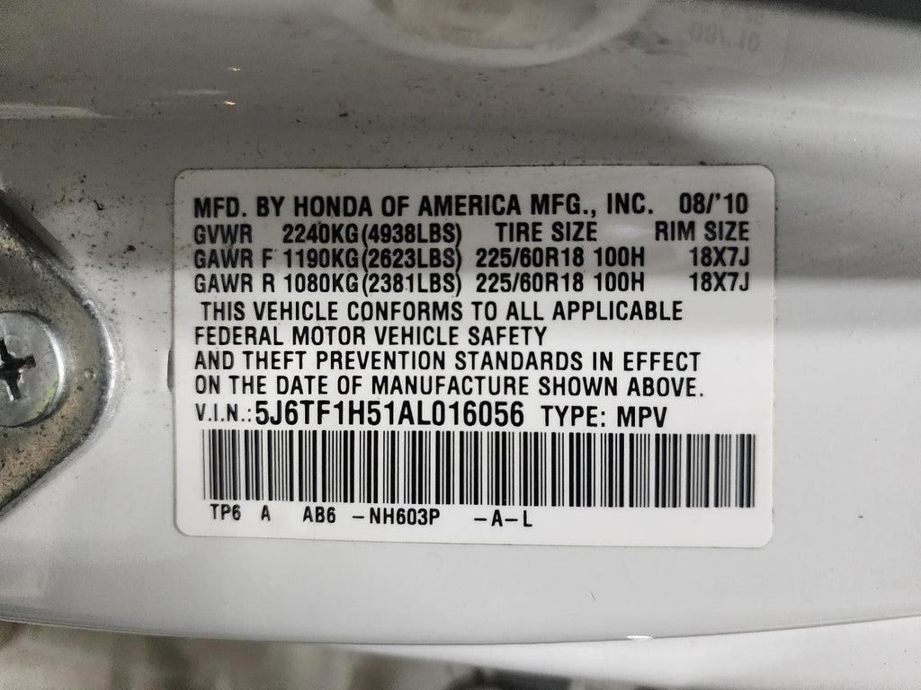 Used Starter Motor fits: 2010 Honda Crosstour 3.5 Grade A