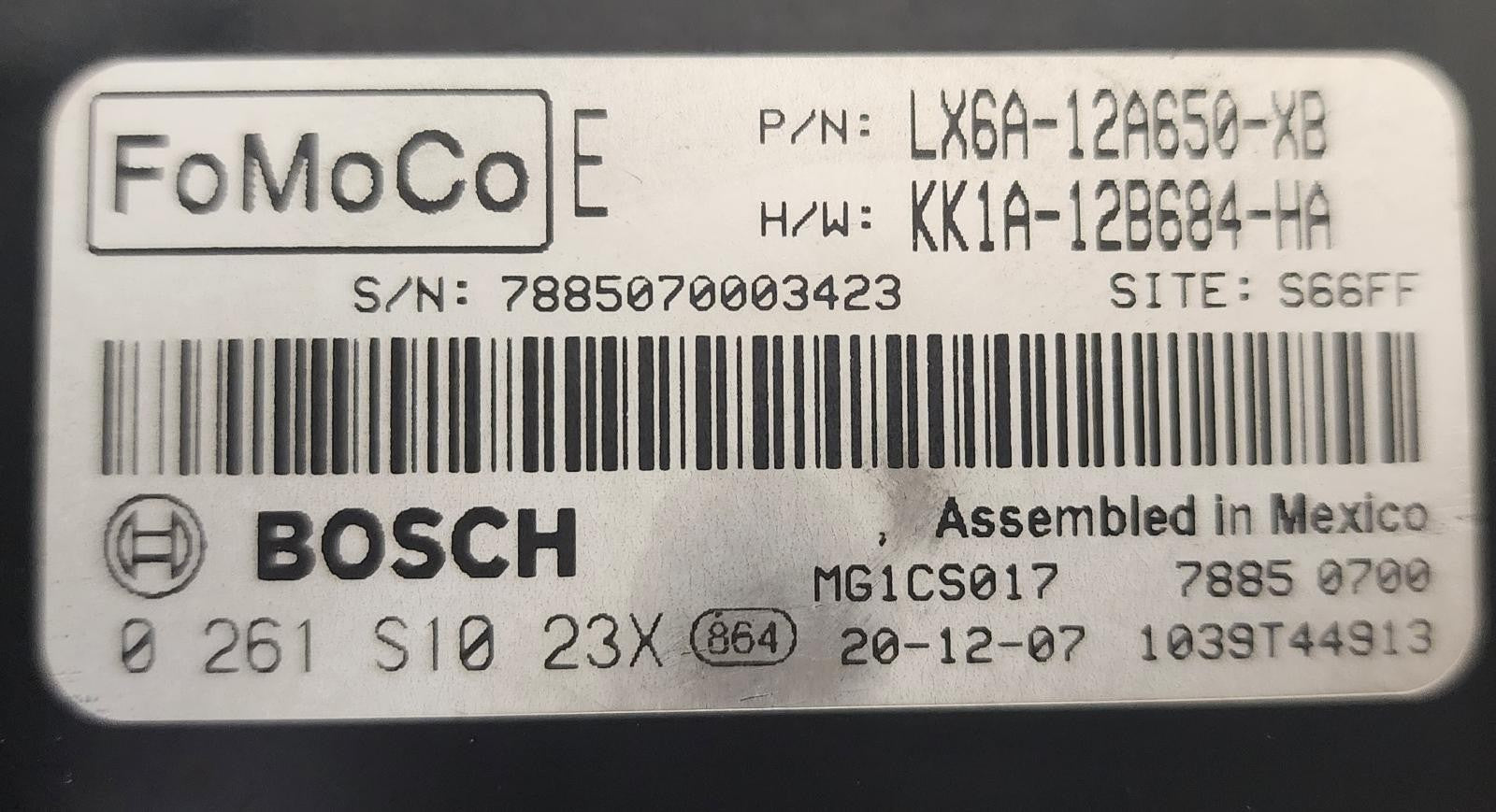 Used Engine Control Module (ECM) fits: 2020 Ford Escape Electronic Control Modul