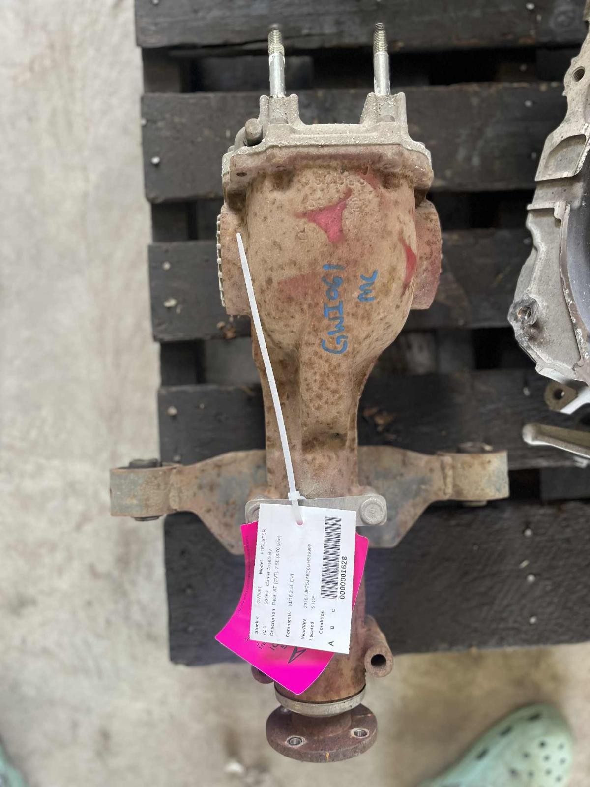 Used Differential Carrier Assembly fits: 2016 Subaru Forester Rear Sdn 2.5L w/o