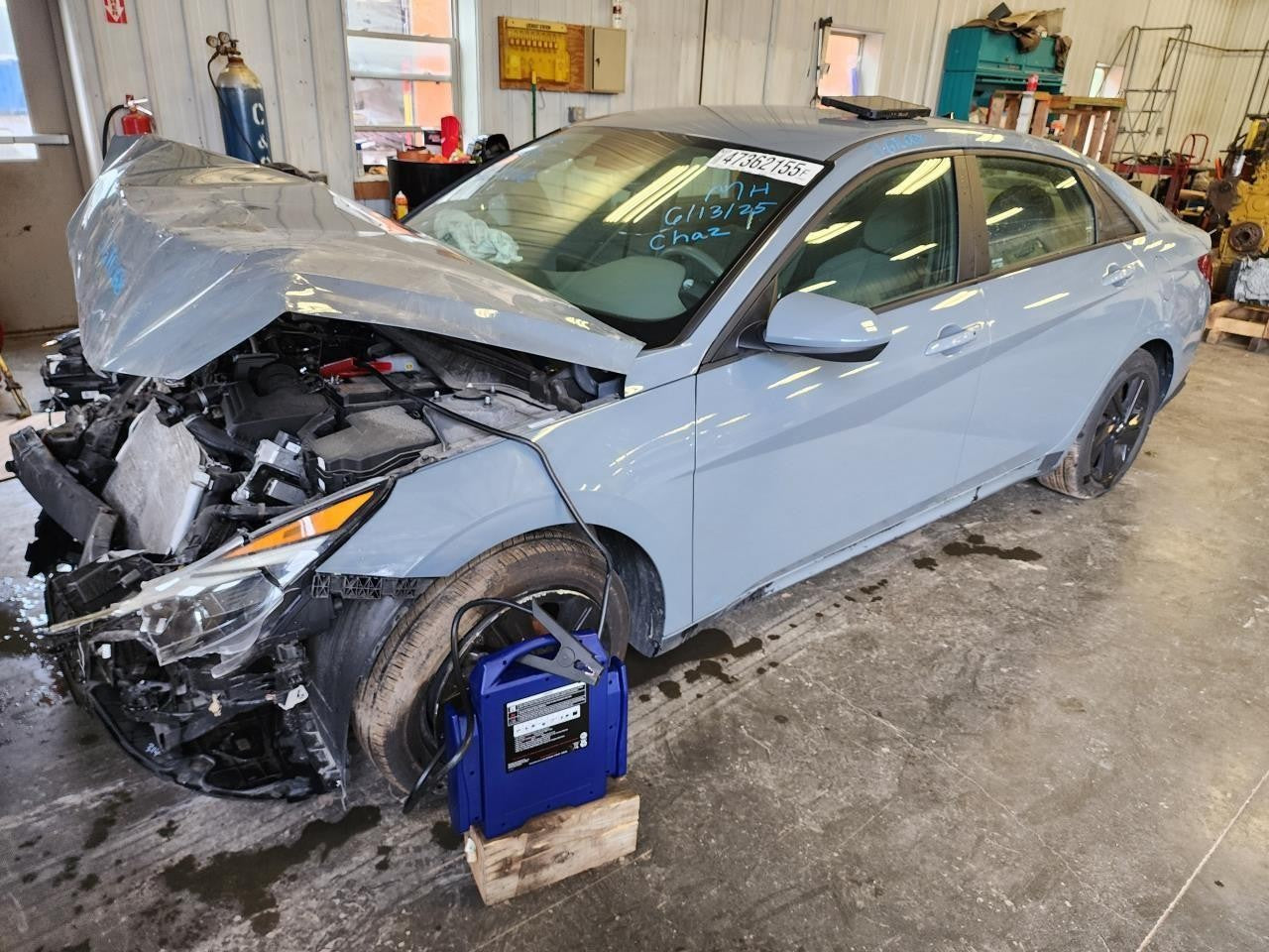 Used Wheel fits: 2021 Hyundai Elantra 16x6-1/2 alloy Grade A