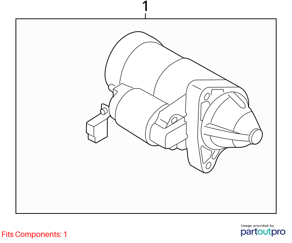 Used Starter Motor fits: 2016 Mazda 6 2.5L naturally aspirated Grade B