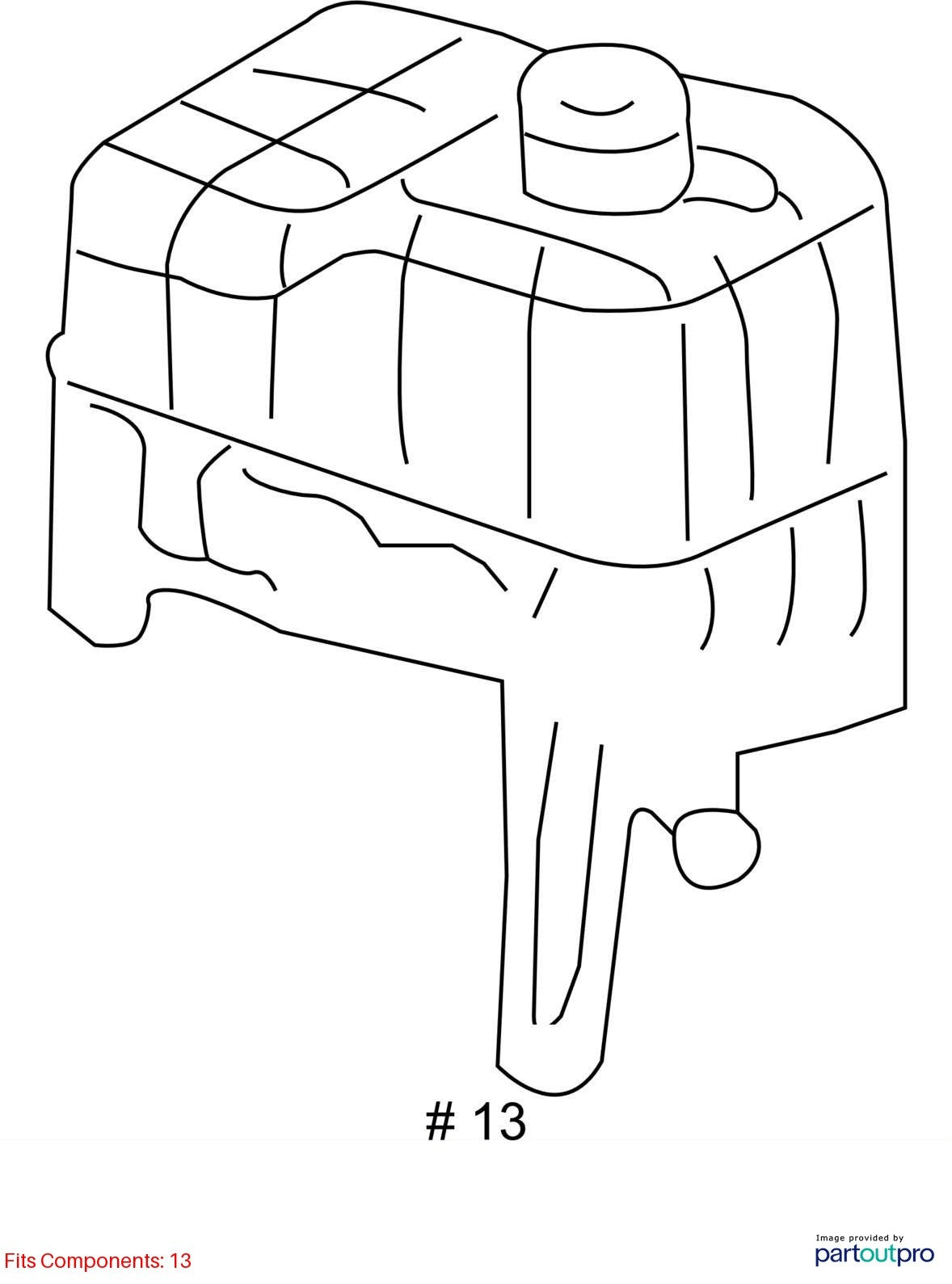 Used Engine Coolant Reservoir fits: 2002 Gmc Yukon xl 1500  Grade A