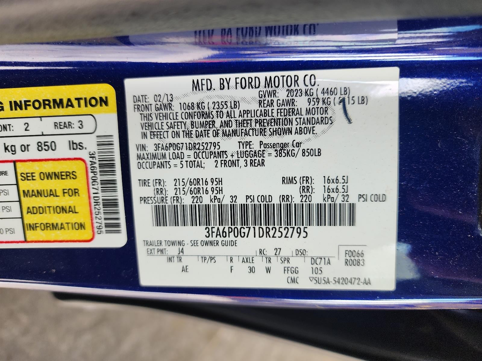 Used Alternator fits: 2013 Ford Fusion 2.5 Grade A