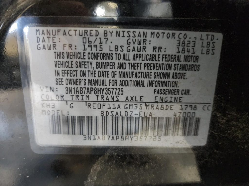 Used Alternator fits: 2017 Nissan Sentra 1.8 Grade A