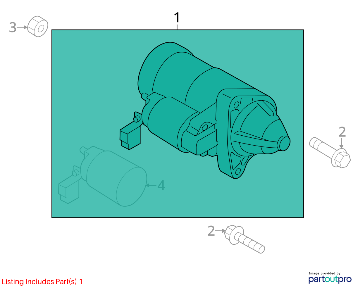 Used Starter Motor fits: 2016 Mazda 6 2.5L naturally aspirated Grade B