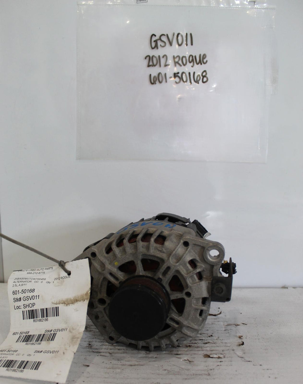 Used Alternator fits: 2012 Nissan Rogue 2.5L 4 cylinder w/o Hybrid Grade A