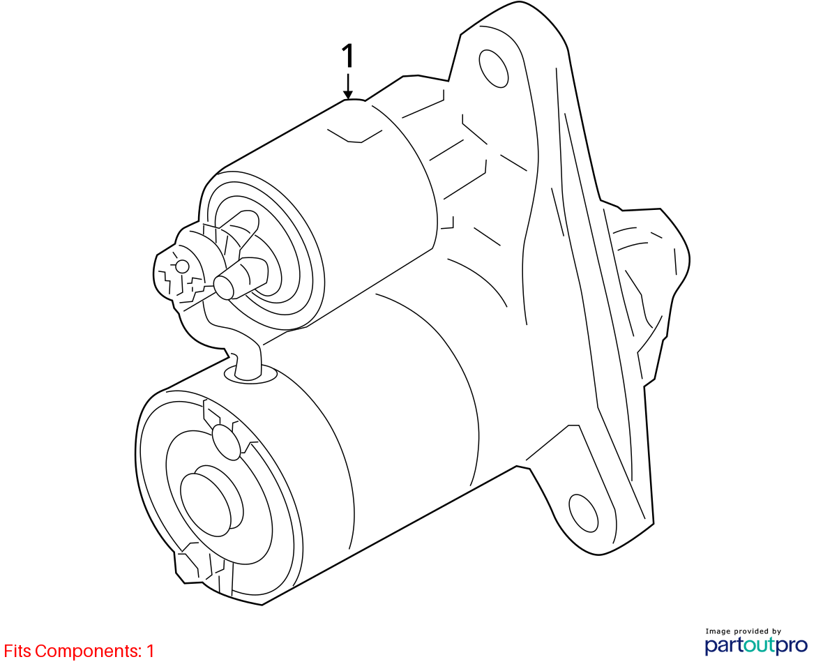 Used Starter Motor fits: 2022 Nissan Sentra  Grade A