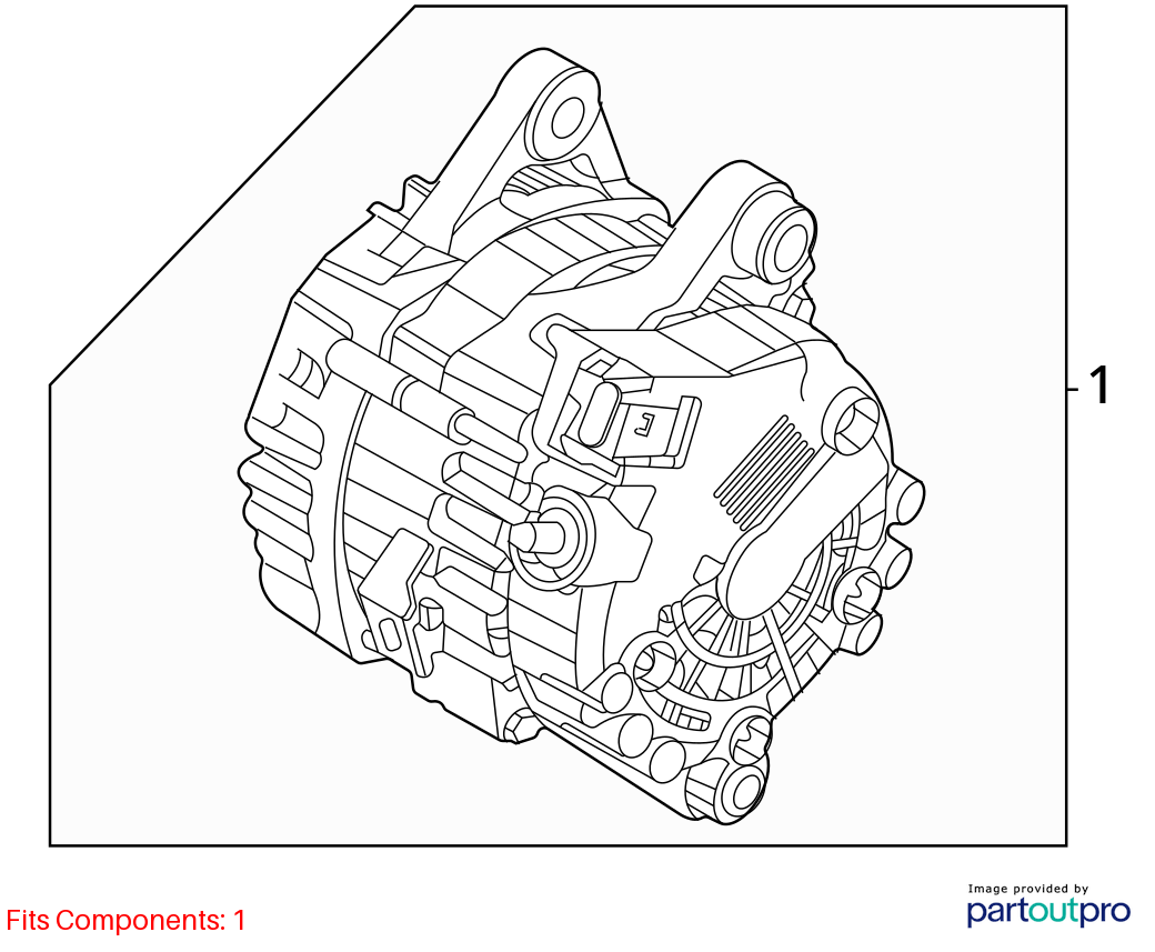 Used Alternator fits: 2020 Hyundai Sonata 2.5 Grade A