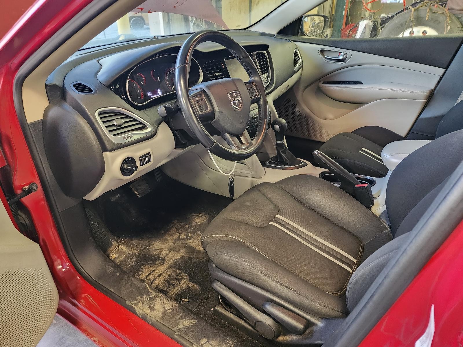 Used Front Left Seat Front fits: 2013 Dodge Dart bucket air bag cloth manual Fro