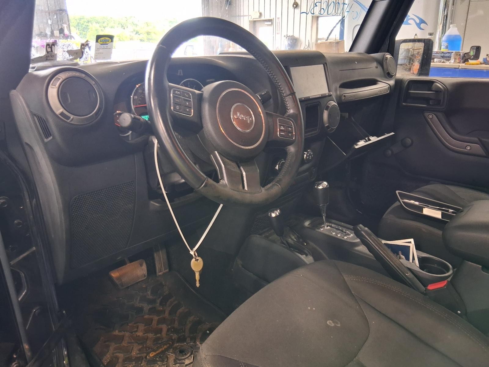 Used Front Left Seat Front fits: 2016 Jeep Wrangler 2 Dr bucket manual cloth w/o