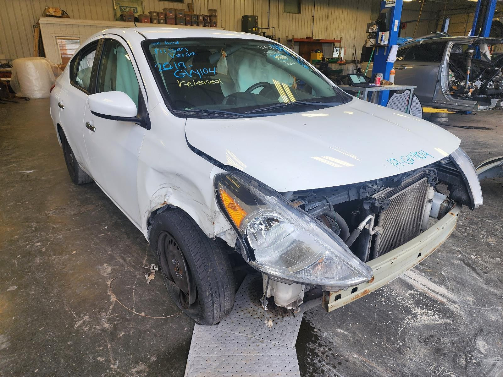 Used Wheel fits: 2019 Nissan Versa 15x5-1/2 Sdn steel Grade A