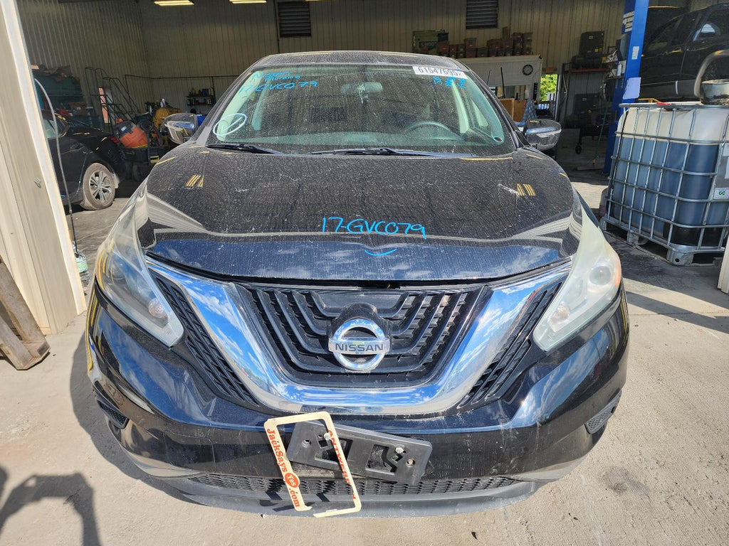 Used Right Headlight Assembly fits: 2017 Nissan Murano halogen black upper housi