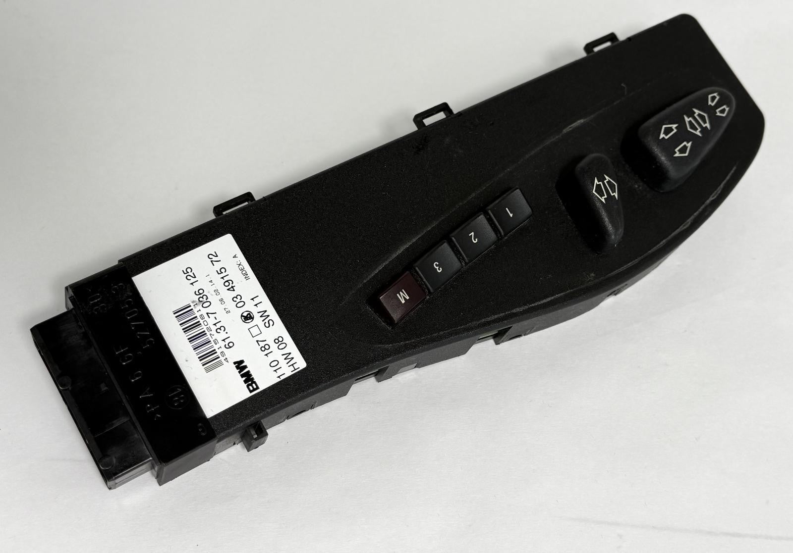 1995-2005 BMW 330i E46 POWER SEAT MEMORY CONTROL SWITCH FRONT LEFT OEM