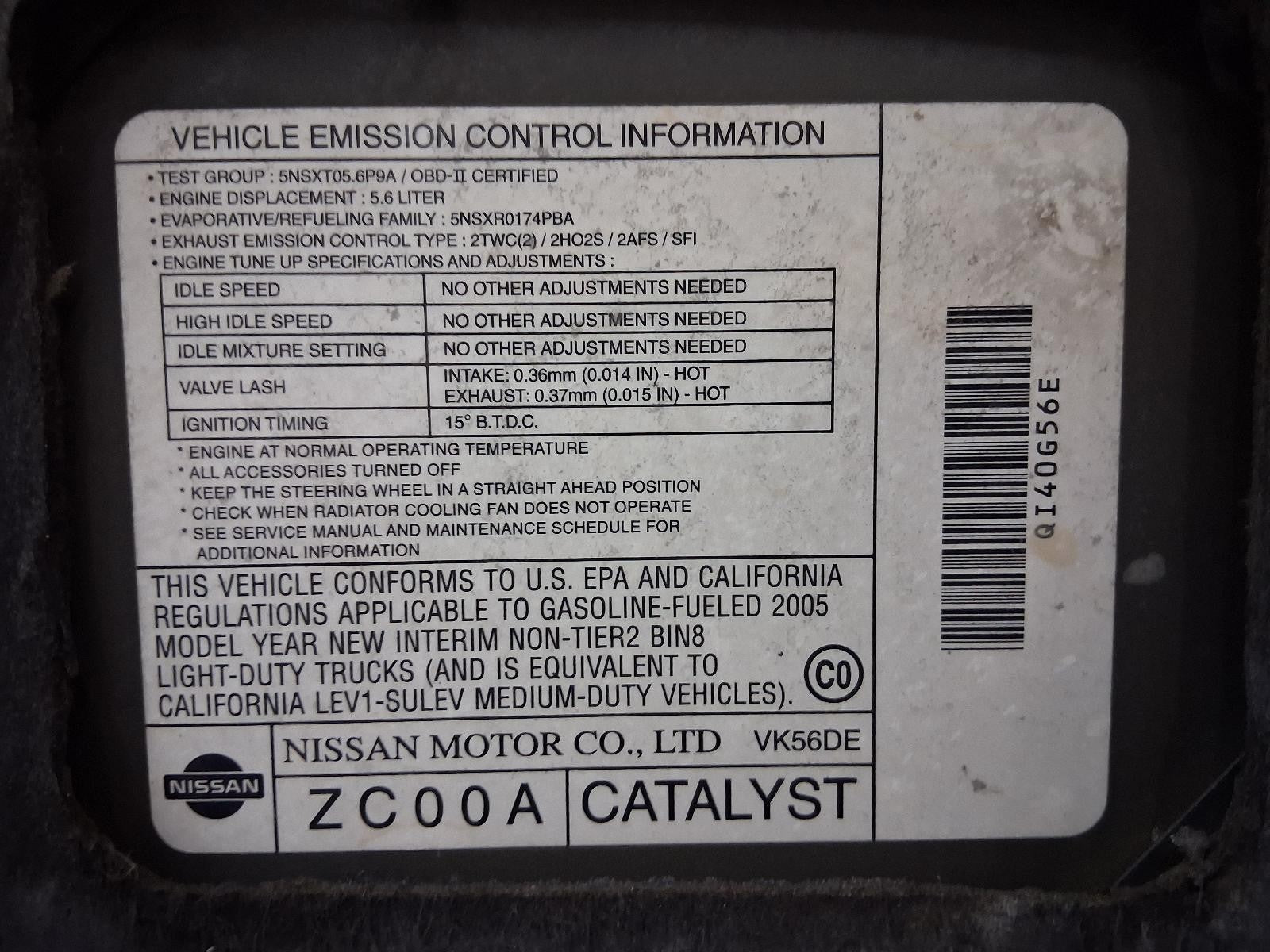 Used Engine Coolant Reservoir fits: 2005 Nissan Armada  Grade A