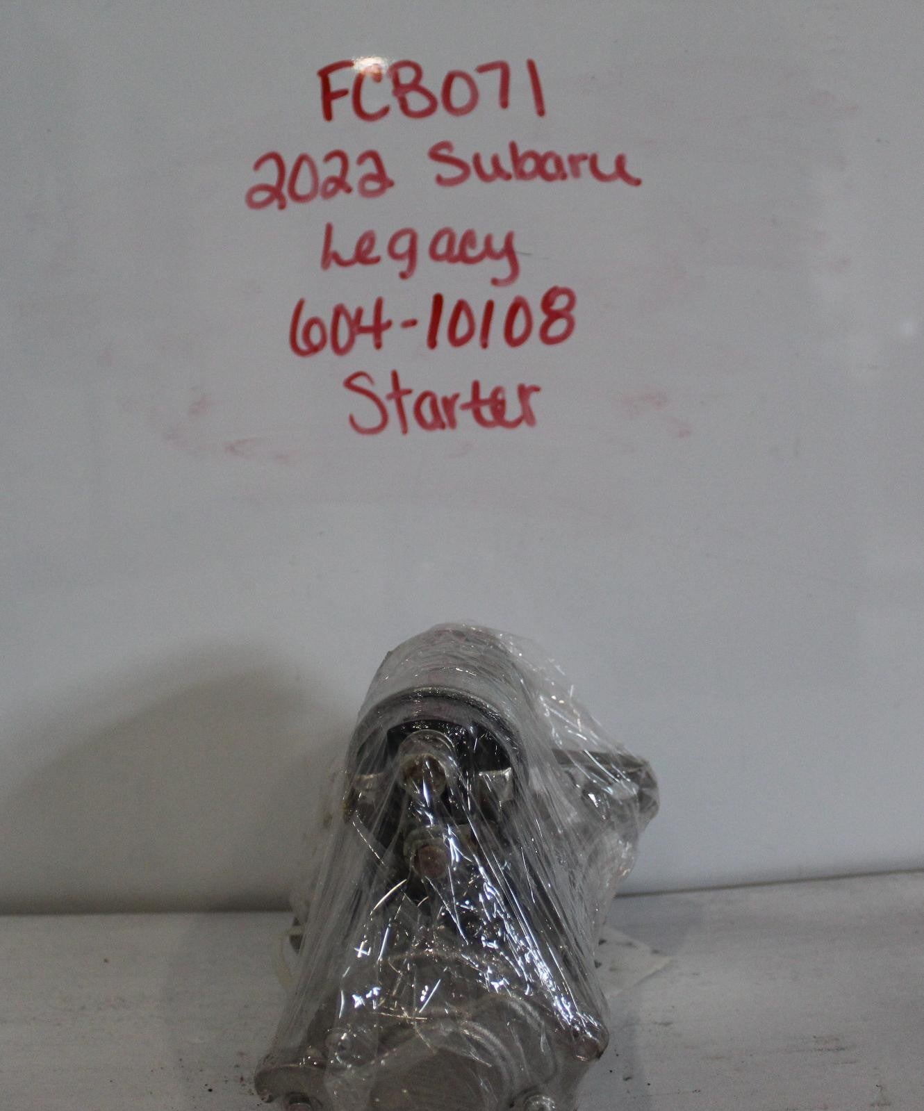 Used Starter Motor fits: 2022 Subaru Legacy 2.5 Grade A