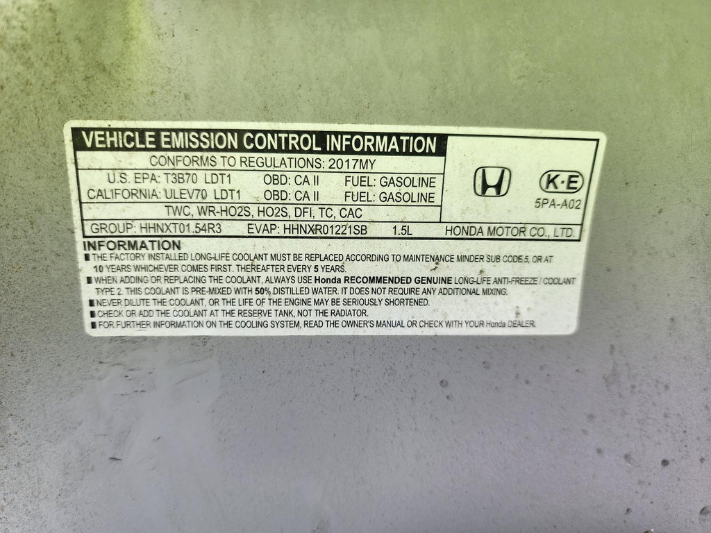 Used A/C Compressor fits: 2017 Honda Cr-v 1.5L turbo Grade A