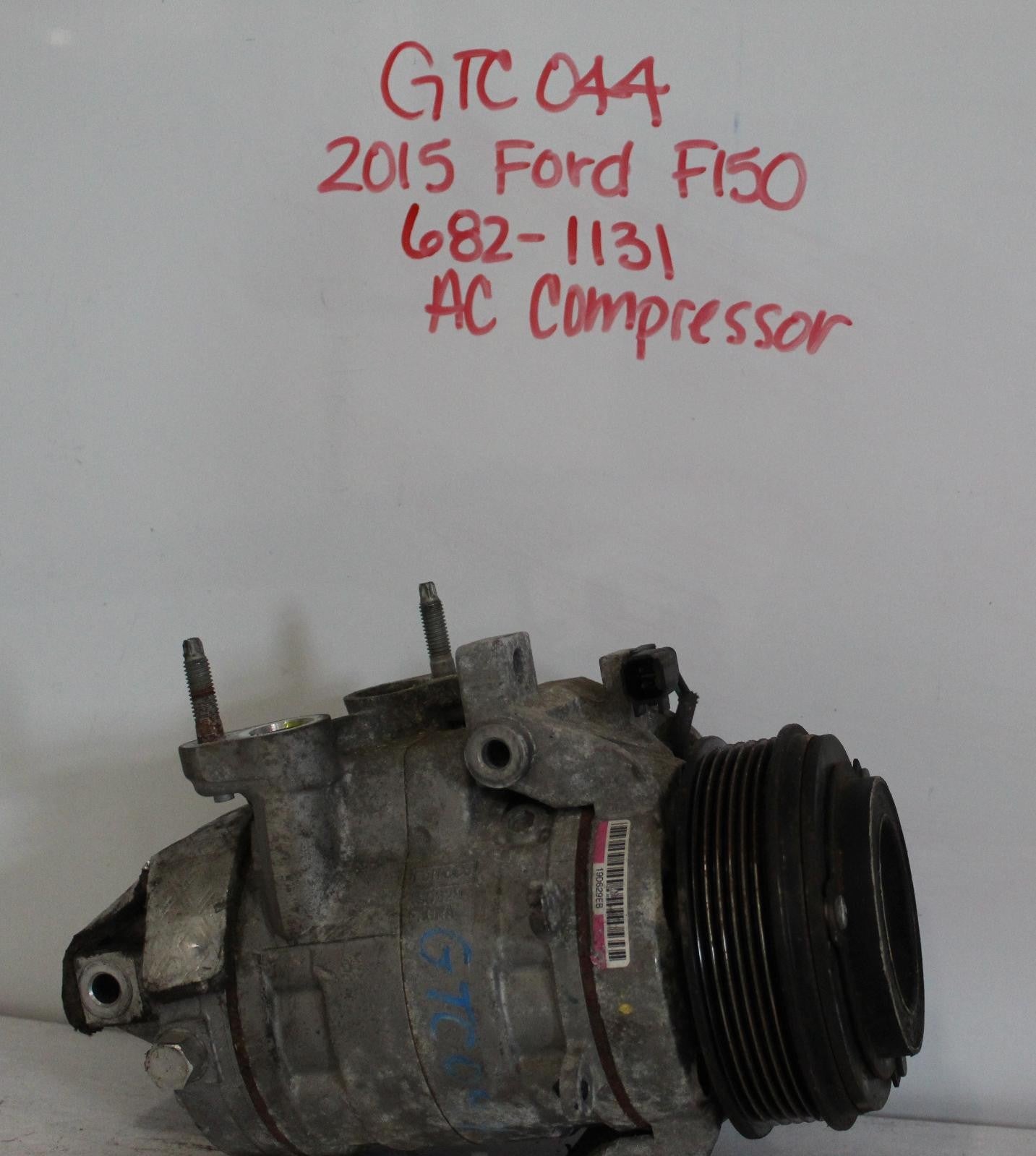 Used A/C Compressor fits: 2015 Ford F150 PICKUP 2.7L turbo Grade A